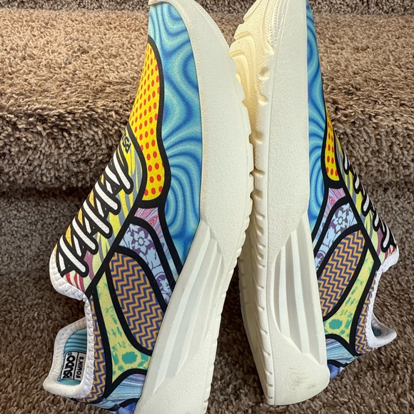 Psudo Women’s Cosmic Colorful Court Slip On Sneakers - Picture 10 of 14